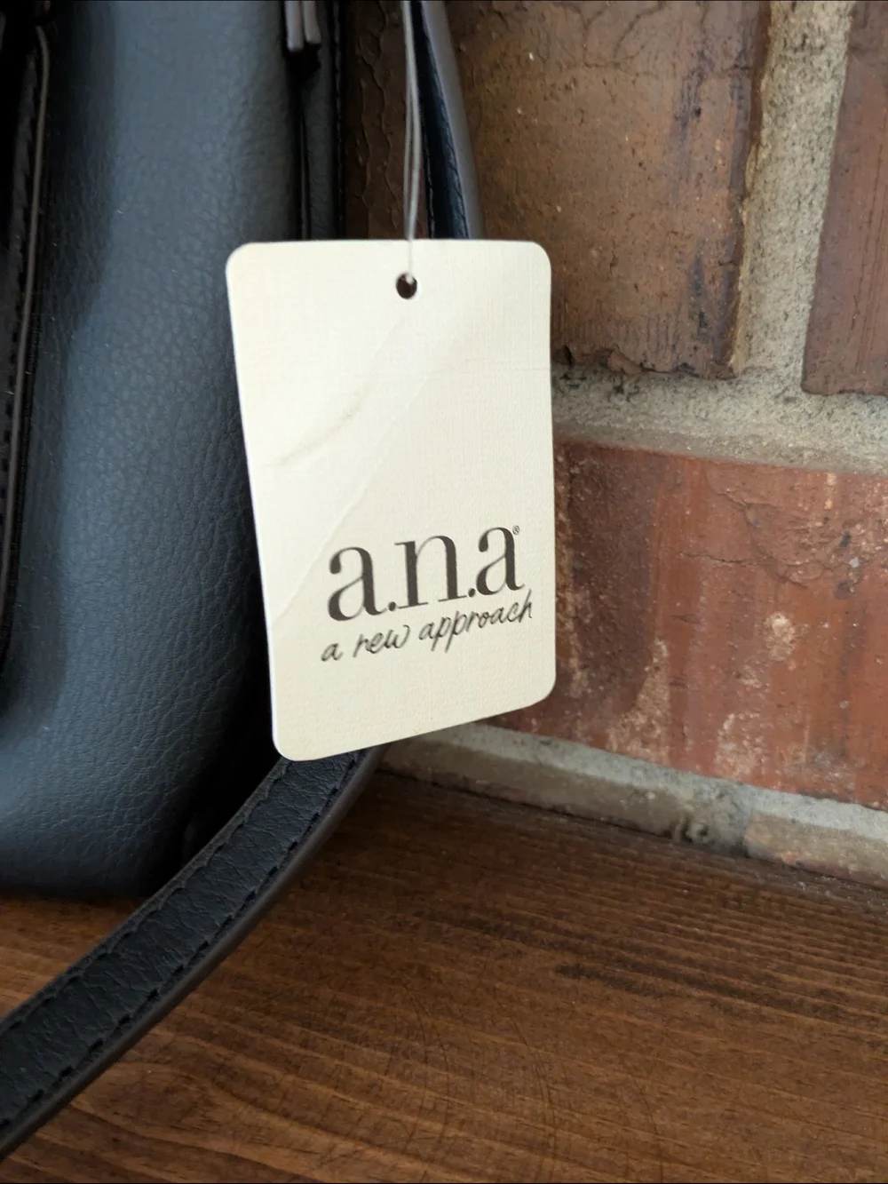 a.n.a Crossbody Bag in Black with Gold Hardware